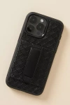 Walli Faux Leather Iphone Case In Black