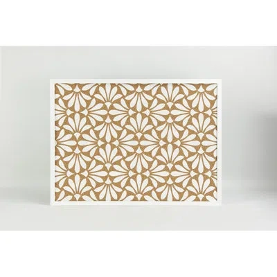 Wallpops Abstract Floral White Printed Corkboard