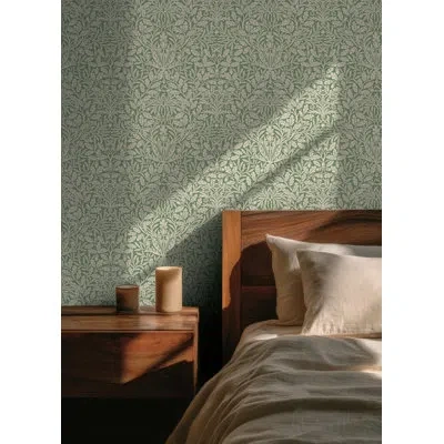 Wallpops Acorn Cowslip Peel And Stick Wallpaper In Green