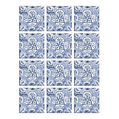Wallpops Caeli Tile Decal In Blue;white