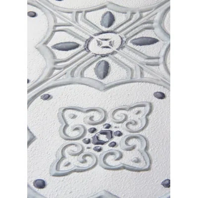 Wallpops Clover Embossed Peel & Stick Backsplash Tile Decal In Blue