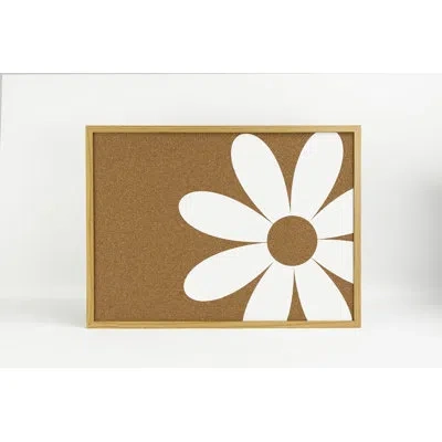 Wallpops Daisy White Printed Corkboard