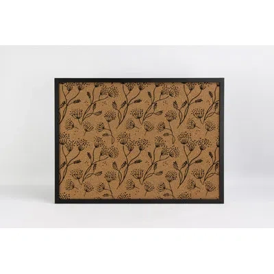 Wallpops Floral Branch Black Printed Corkboard