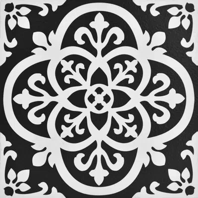 Wallpops Gothic 12" X 12" X 1.5mm Vinyl Tile In Black