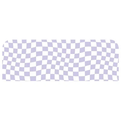 Wallpops Groovy Checker Headboard Wall Decal In Blue