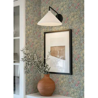 Wallpops Lily Boughs Peel And Stick Wallpaper In White