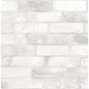 Wallpops Loft White Brick Peel & Stick Wallpaper In White