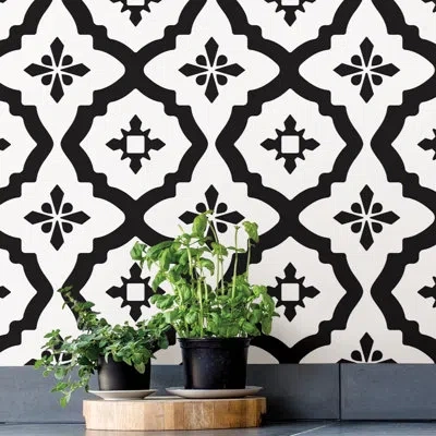 Wallpops Midnight Tile Decal In Black