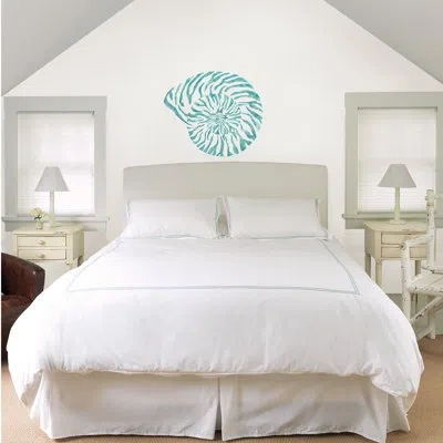 Wallpops Nautilus Shell Wall Decal In Blue;white