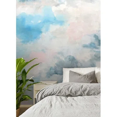 Wallpops Nimbus Blue Self Adhesive Mural