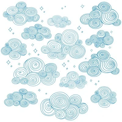 Wallpops Not So Cirrius Wall Decal In Blue