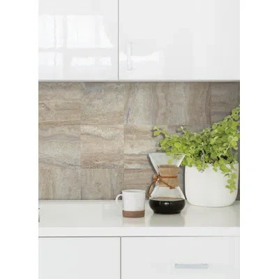Wallpops Reno 6.2" X 6.2" Pvc Peel & Stick Field Tile In Neutral Brown
