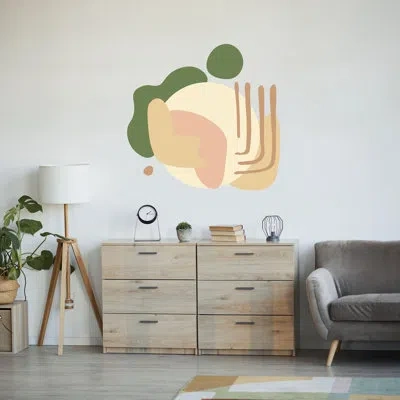 Wallpops Soft Amoeba Modular Mural Peel And Stick Wall Decals In Brown;green;pink;tan