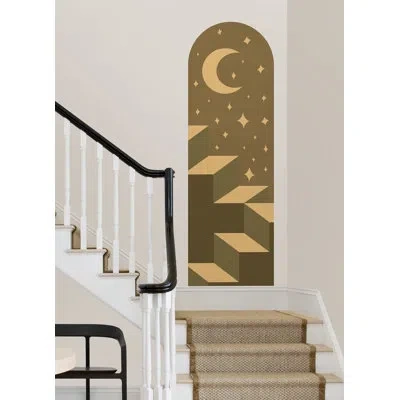 Wallpops Stairway To The Stars Wall Decal In Green