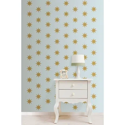 Wallpops Star Minipops 60 Piece Wall Decal Set In Gold