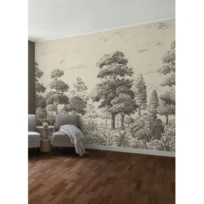 Wallpops Sylva Parchment Self Adhesive Mural In White