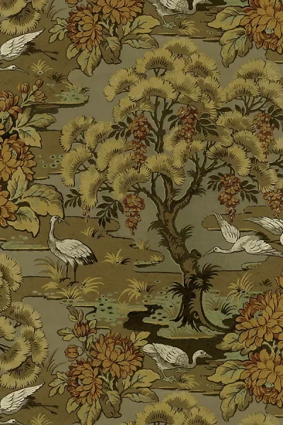 Wallquest Hanae Trees Botanical Wallpaper