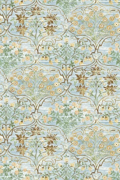 Wallquest Vesperwild Botanical Damask Wallpaper
