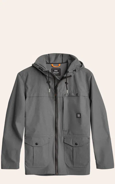 Walls Men's Pinewood Black Ash Hooded Jacket In Gray