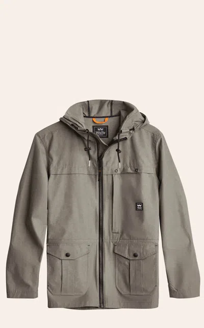 Walls Men's Pinewood Brown Ash Hooded Jacket In Green