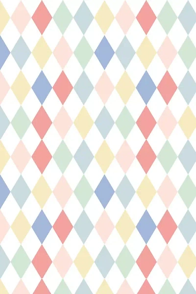Wallshoppe Colorful Harlequin Checkered Diamond Wallpaper In Multi