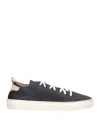 Wally Walker Man Sneakers Charcoal Size 6 Leather In Gray