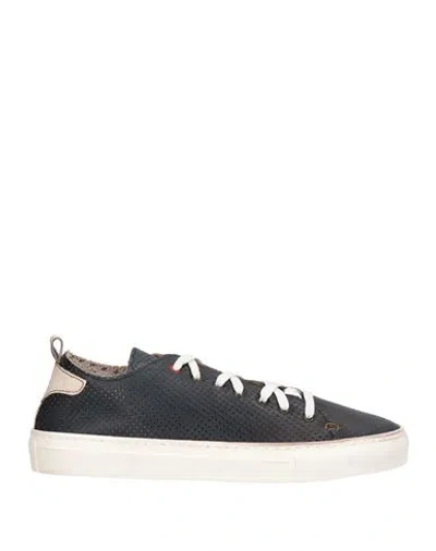Wally Walker Man Sneakers Charcoal Size 6 Leather In Gray