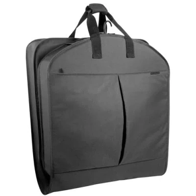 Wallybags 40" Deluxe Travel Garment Bag With Two Pockets In Black