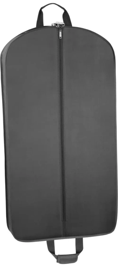 Wallybags 40 Deluxe Travel Garment Bag With Two Pockets In Black