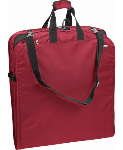 WALLYBAGS 42" PREMIUM TRAVEL GARMENT BAG WITH SHOULDER STRAP AND POCKETS