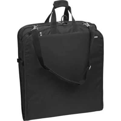 Wallybags 42" Premium Travel Garment Bag With Shoulder Strap In Black