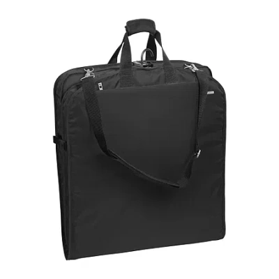 Wallybags 42" Premium Travel Garment Bag With Shoulder Strap In Black