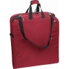 Wallybags 42" Premium Travel Garment Bag With Shoulder Strap In Red