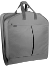Wallybags 45" Deluxe Extra Capacity Travel Garment Bag With Two Accessory In Gray