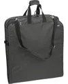 Wallybags 45" Premium Extra Capacity Travel Garment Bag With Shoulder Strap And Pockets In Grey