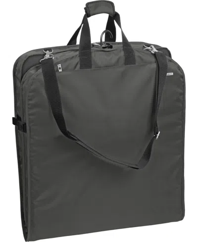 WALLYBAGS 45" PREMIUM EXTRA CAPACITY TRAVEL GARMENT BAG WITH SHOULDER STRAP AND POCKETS