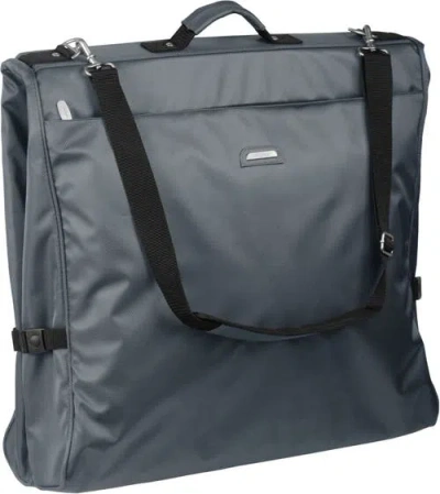 Wallybags 45" Premium Framed Garment Bag With Shoulder Strap And Multiple Pockets In Gray