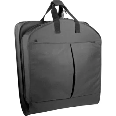Wallybags 52" Deluxe Travel Garment Bag With Two Pockets In Black