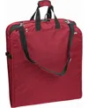Wallybags 52" Premium Travel Garment Bag With Shoulder Strap And Two Large Pockets In Red