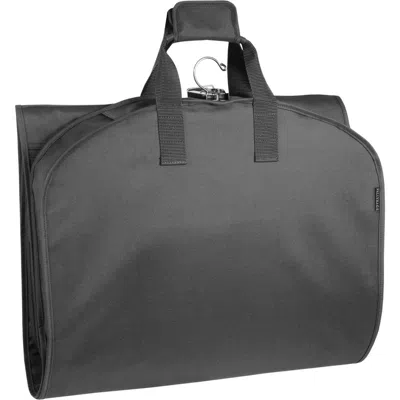Wallybags 60"  Premium Tri-fold Travel Garment Bag With Exterior Pocket In Black