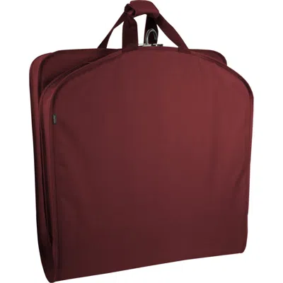 Wallybags Deluxe 40" Travel Garment Bag In Burgundy
