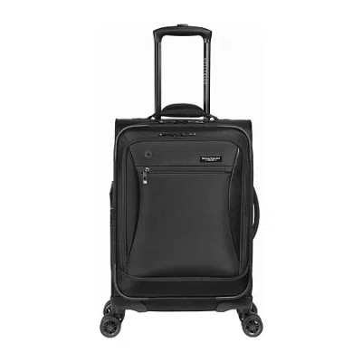 Wallybags Solutions 20â Expandable Spinner Carry-on With Padded Electronics Pockets In Black