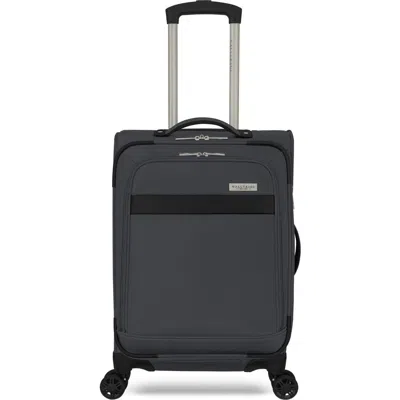 Wallybags Stratford Softside 20" Carry On Spinner Luggage In Gray