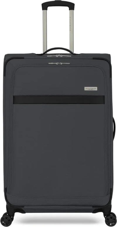 Wallybags Stratford Softside 29" Large Checked Spinner Luggage In Gray