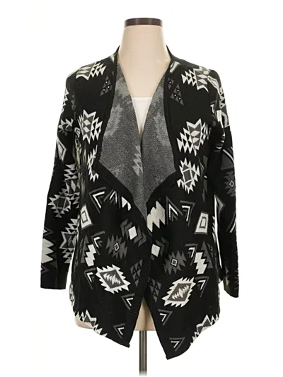 Pre-owned Walmart Cardigan Sweater In Black