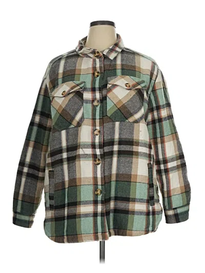 Pre-owned Walmart Fleece Jacket In Green