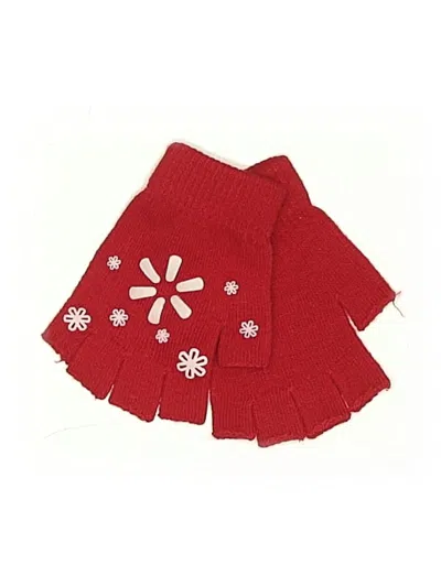 Pre-owned Walmart Kids' Gloves In Red