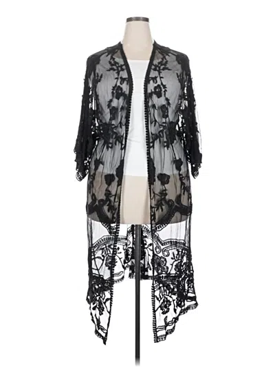 Pre-owned Walmart Kimono In Black