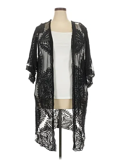 Pre-owned Walmart Kimono In Black