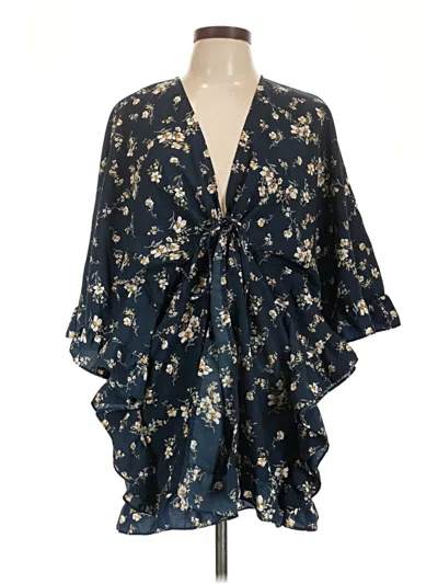 Pre-owned Walmart Kimono In Blue